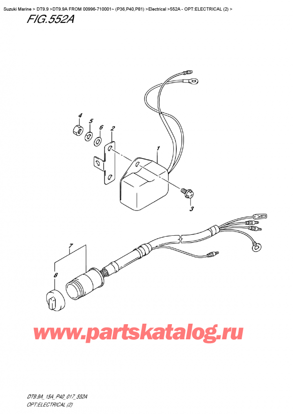   ,    , Suzuki DT9.9A S/L  FROM 00996-710001~ (P40)    2017 , :  (2)