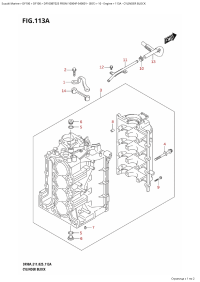 113A - Cylinder Block (113A - Блок цилиндра)