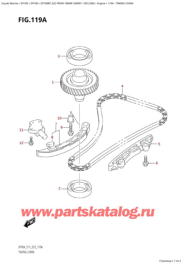   ,   , SUZUKI Suzuki DF100B TL FROM 10004F-240001~  (E01) - 2022,   / Timing Chain