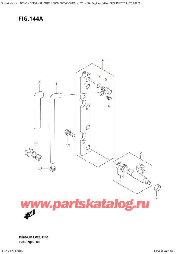  ,   , Suzuki DF100B TL / TX FROM 10004F-640001~ (E01 026),   (E01, E03, E11)