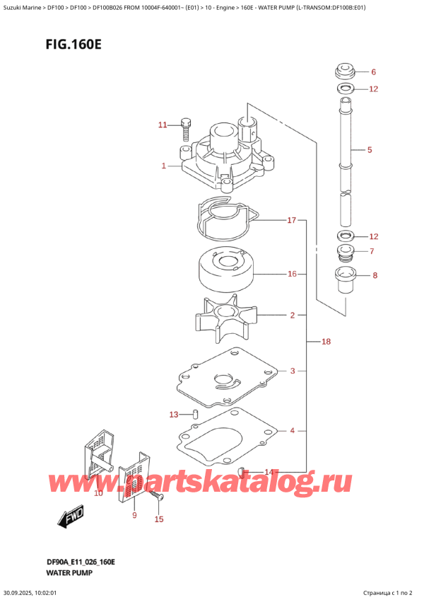 ,    , Suzuki DF100B TL / TX FROM 10004F-640001~ (E01 026),   (LTransom: df100B: e01)