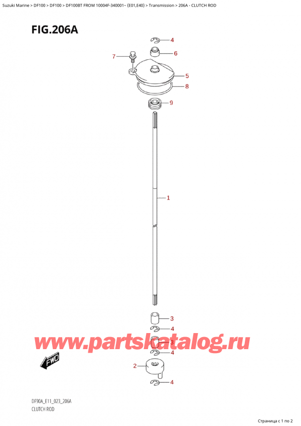  ,   , Suzuki Suzuki DF100B TL / TX FROM 10004F-340001~  (E01) - 2023  2023 ,  