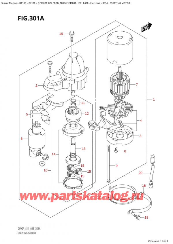  ,    , SUZUKI Suzuki DF100B TL FROM 10004F-240001~  (E01) - 2022,  