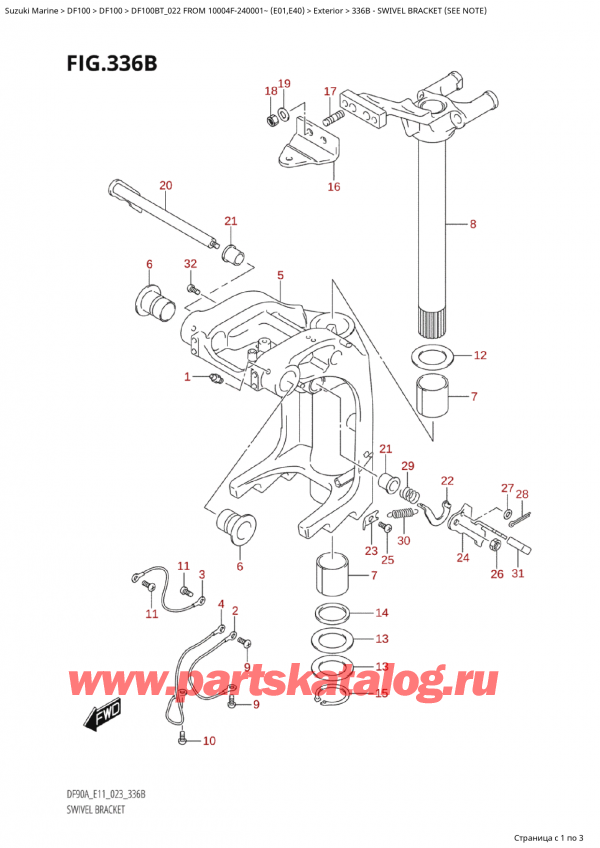  ,   , SUZUKI Suzuki DF100B TL / TX FROM 10004F-240001~  (E01) - 2022  2022 ,   (See Note)