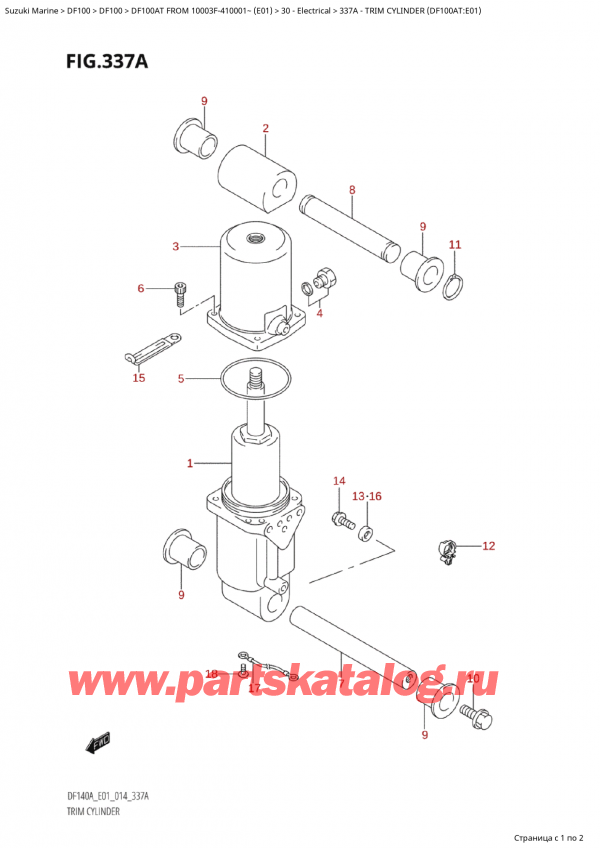   ,   , Suzuki Suzuki DF100A TL / TX FROM 10003F-410001~  (E01) - 2014  2014 ,   (Df100At: e01)