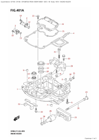 401A - Engine Holder (401A - Основание двигателя)