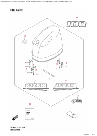 420F - Engine Cover (Df100C) (420F -   () (Df100C))