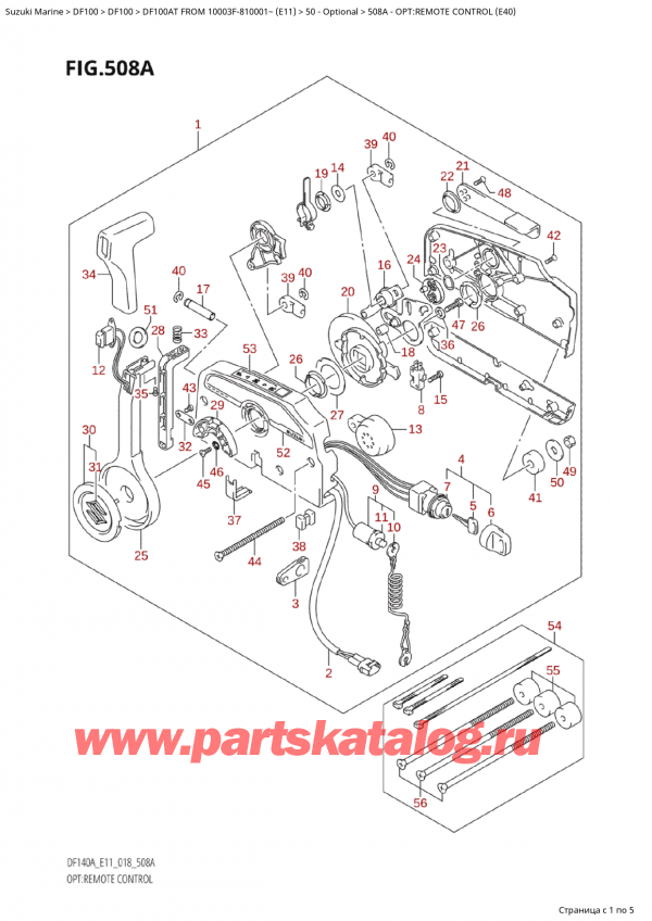   ,   ,  Suzuki DF100AT S / L FROM 10003F-810001~  (E11) - 2018  2018 , :   (E40)