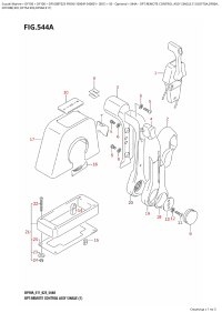 544A - Opt:remote Control Assy Single (1) ((Df70A,Df80A, (544A -    ,  (1) ( (Df70A, Df80A,)