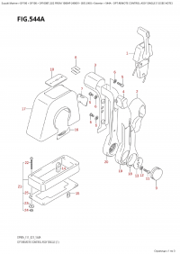 544A - Opt:remote Control Assy  Single (1) (See  Note) (544A -    ,  (1) (See Note))