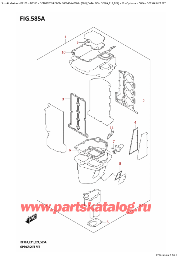  ,   , Suzuki   DF100B TL / TX FROM 10004F-440001~  (E01 024), :  