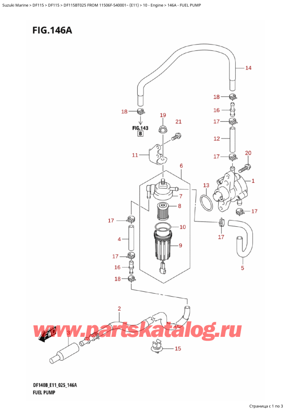  ,  , Suzuki DF115B TL / TX FROM 11506F-540001~ (E11 025)  2025 ,  