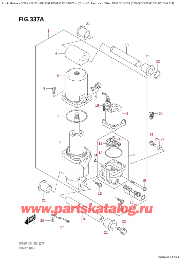  ,   , Suzuki Suzuki DF115A TS / TL FROM 11503F-810001~  (E11) - 2018  2018 ,   (Df100At, Df115At: e11, Df115Az: e11)