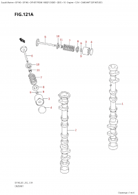 121A - Camshaft (Df140T:e01) (121A -   (Df140T: e01))