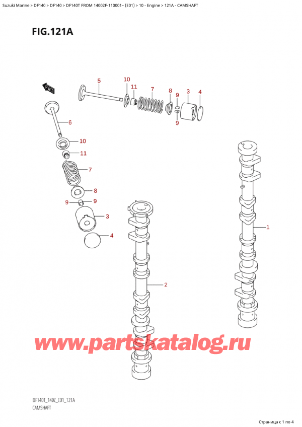 ,   , SUZUKI Suzuki DF140T L/X FROM 14002F-110001~  (E01 011)  2011 ,  