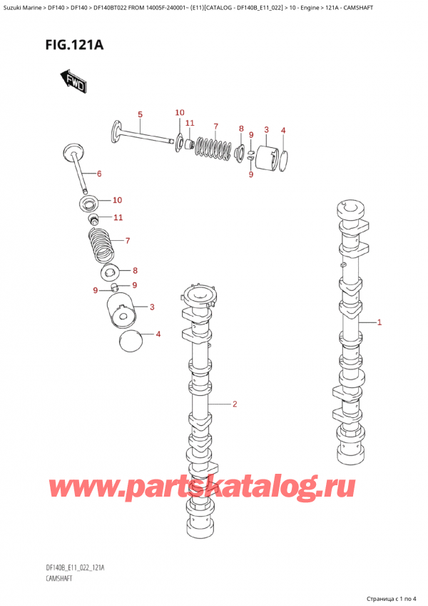  ,   , Suzuki Suzuki DF140B TS / TL FROM 14005F-240001~  (E11) - 2022  2022 ,  