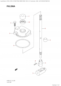 206A - Clutch Rod (Df140At:e01) (206A -   (Df140At: e01))