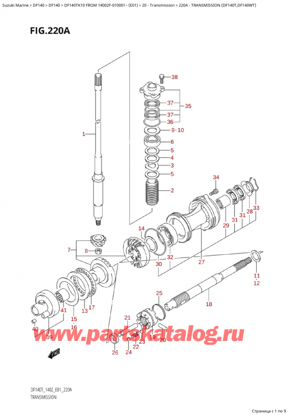  ,   , Suzuki Suzuki DF140T K10 FROM 14002F-010001~ (E01 010)   2010 ,  (Df140T, Df140Wt)