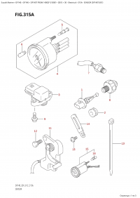 315A - Sensor (Df140T:e01) (315A -  (Df140T: e01))