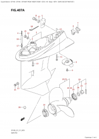 407A - Gear Case (Df140At:e01) (407A -    (Df140At: e01))