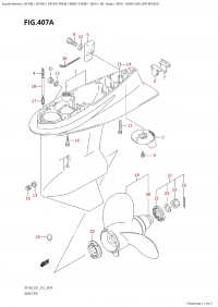 407A - Gear Case (Df140T:e01) (407A -    (Df140T: e01))