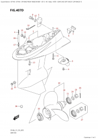 407D - Gear Case (Df115Az:e11,Df140Az:e11) (407D -    (Df115Az: e11, Df140Az: e11))