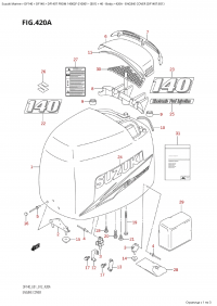 420A - Engine Cover (Df140T:e01) (420A -   () (Df140T: e01))