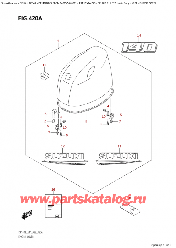   ,  , Suzuki Suzuki DF140B ZS / ZL FROM 14005Z-240001~  (E11) - 2022,   ()