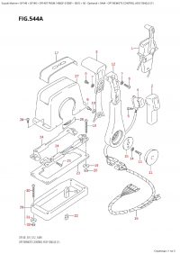 544A - Opt:remote Control Assy  Single  (1) (544A -    ,  (1))