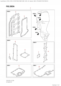 585A - Opt:gasket Set (Df140T:e01) (585A - :   (Df140T: e01))