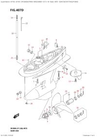 407D  -  Gear  Case  (Df175Az,Df150Az) (407D - ������ ������� ������� (Df175Az, Df150Az))