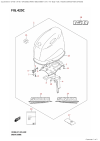 420C - Engine Cover (Df150At,Df150Az) (420C -   () (Df150At, Df150Az))
