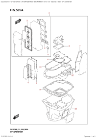 585A  -  Opt:gasket  Set (585A - :  )