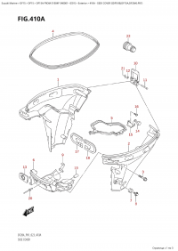 410A - Side Cover ((Df9.9B,Df15A,Df20A):P01) (410A -   ( (Df9.9B, Df15A, Df20A) : P01))