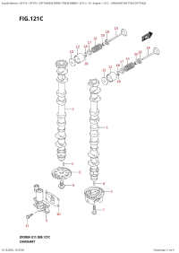 121C  -  Camshaft  (Df175At,Df175Az) (121C -   (Df175At, Df175Az))