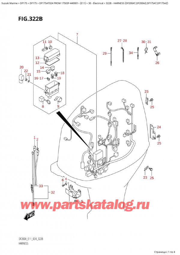 ,    , Suzuki Suzuki DF175A TL / TX FROM 17503F-440001~  (E11 024),   (Df200At, Df200Az, Df175At, Df175Az)