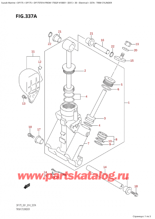  ,   , SUZUKI Suzuki DF175T L / X FROM 17502F-410001~  (E01) - 2014,  