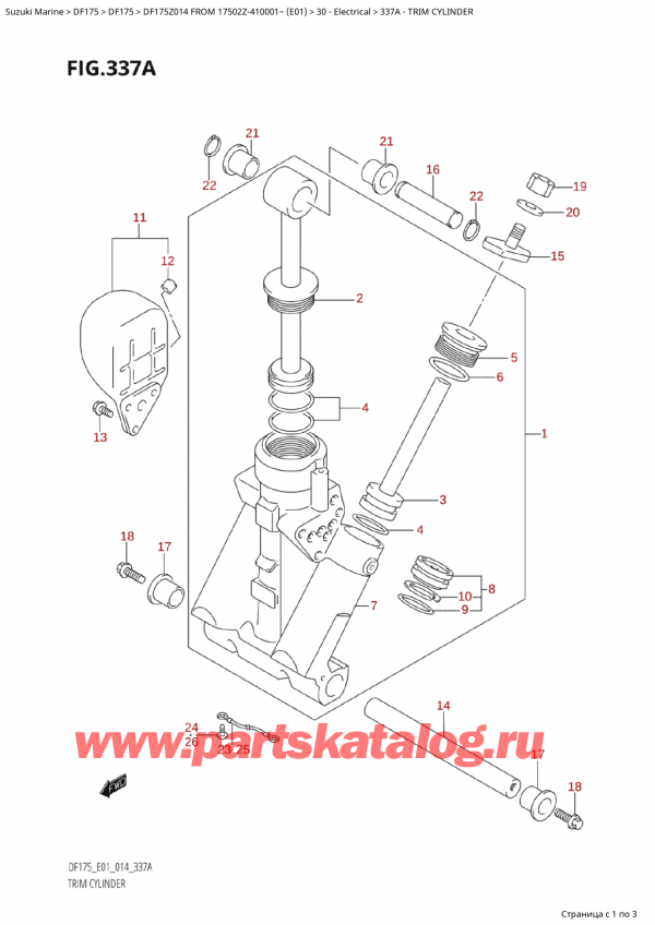 ,   , Suzuki Suzuki DF175Z L / X FROM 17502Z-410001~  (E01) - 2014  2014 ,  