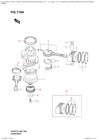 116A  -  Crankshaft  (Df200T,Df200Z,Df225T,Df225Z,Df250T, (116A - �������� (Df200T, Df200Z, Df225T, Df225Z, Df250T,)