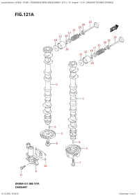 121A  -  Camshaft  (Df200At,Df200Az) (121A - ����������������� ��� (Df200At, Df200Az))