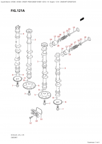 121A - Camshaft (Df200T:e01) (121A -   (Df200T: e01))