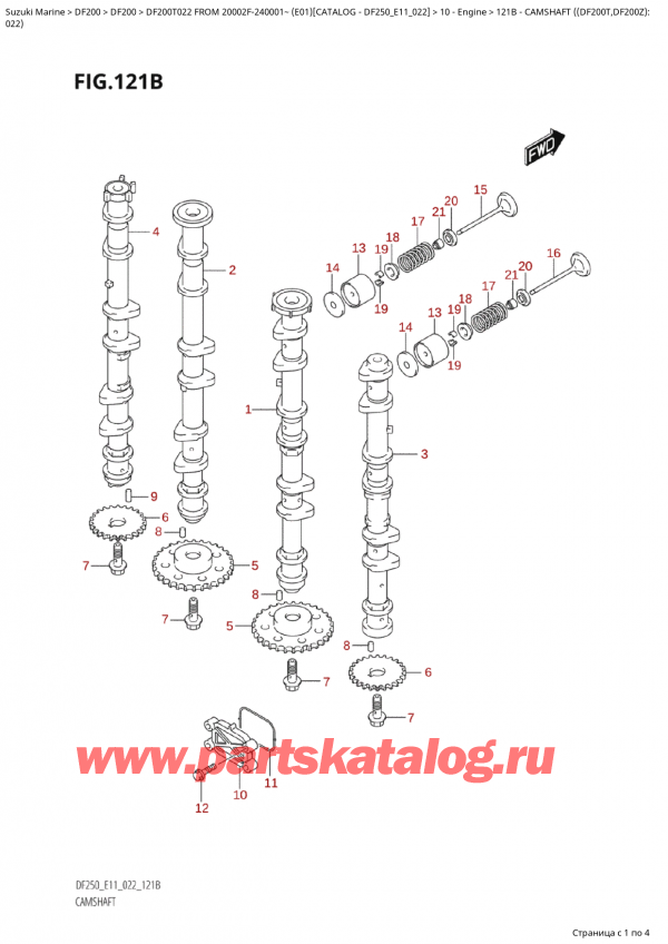  ,   , Suzuki Suzuki DF200T X / XX FROM 20002F-240001~  (E01) - 2022,   ( (Df200T, Df200Z) : 022)