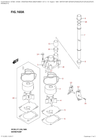 160A  -  Water  Pump  ((Df200T,Df200Z,Df225T,Df225Z,Df250T, (160A - ������� ����� ( (Df200T, Df200Z, Df225T, Df225Z, Df250T,)