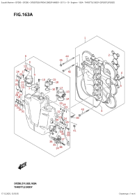 163A  -  Throttle  Body  (Df200T,Df200Z) (163A - �������� ���� (Df200T, Df200Z))