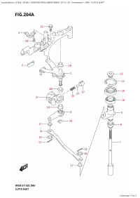 204A - Clutch Shaft (204A -  )