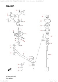 204A  -  Clutch  Shaft (204A - ��������� ���)