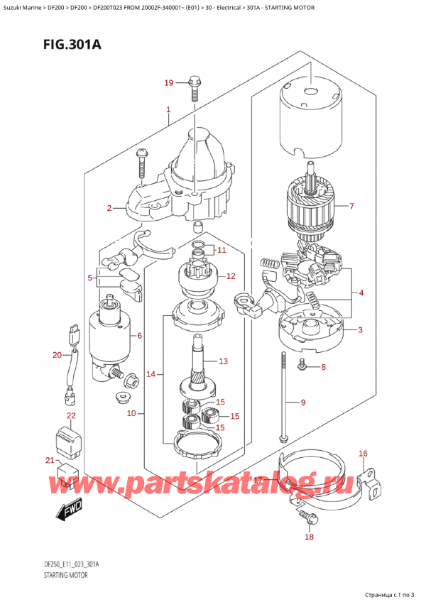  ,  , SUZUKI Suzuki DF200T X FROM 20002F-340001~ (E01) - 2023  2023 ,  