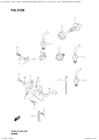 315B  -  Sensor  (Df200T:x-Transom) (315B - ������ (Df200T: x-Transom))
