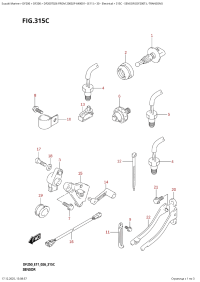 315C  -  Sensor  (Df200T:l-Transom) (315C - ������ (Df200T: l-Transom))