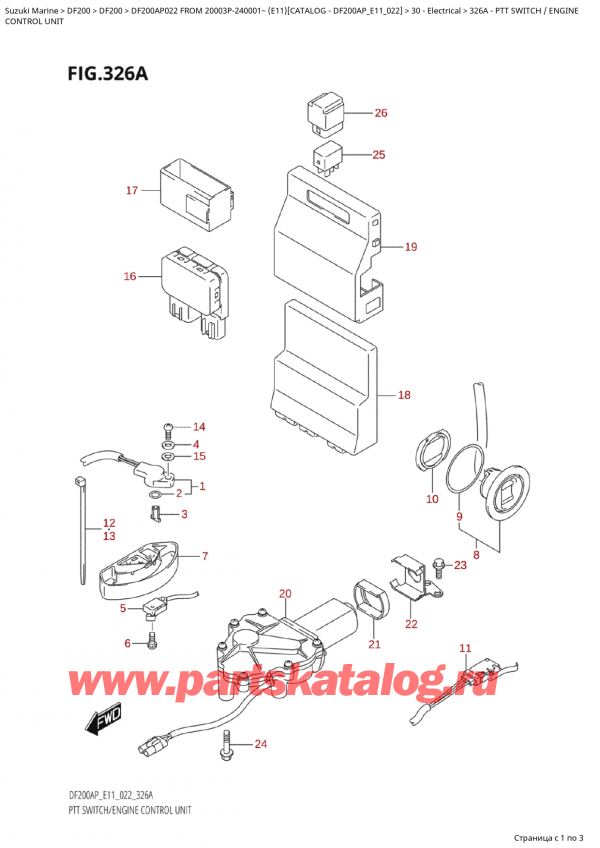  ,   , SUZUKI Suzuki DF200AP L / X FROM 20003P-240001~  (E11) - 2022   2022 ,   / 